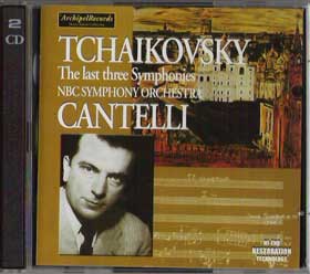 カンテッリ指揮　ＮＢＣ交響楽団　チャイコフスキー　交響曲第４、５、６番 